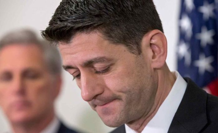 Paul Ryan gives in to Trump
